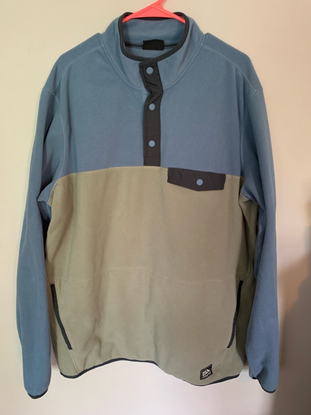 Eddie Bauer Men's XLT Chutes Snap Mock Pullover Microfleece